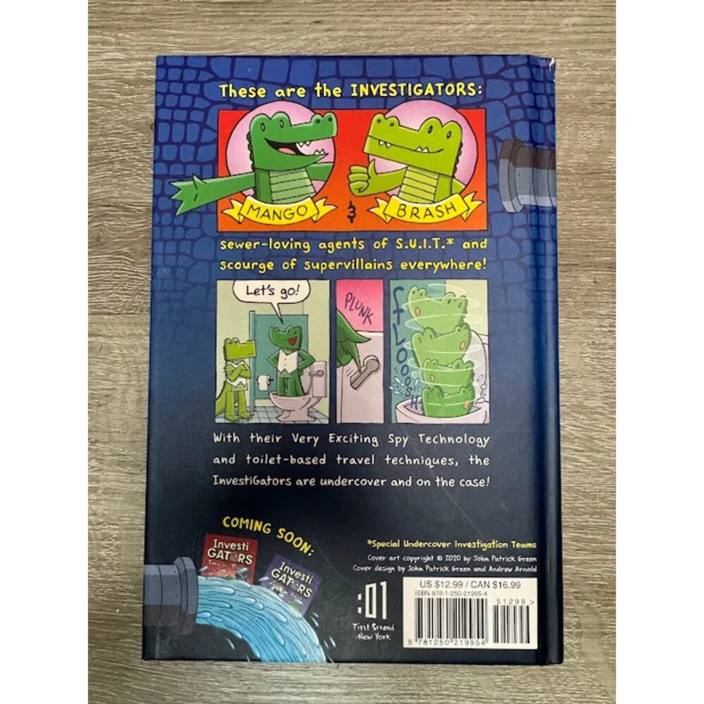 Investigators by John Patrick Green Kids Mystery Graphic Novel Hardcover Book